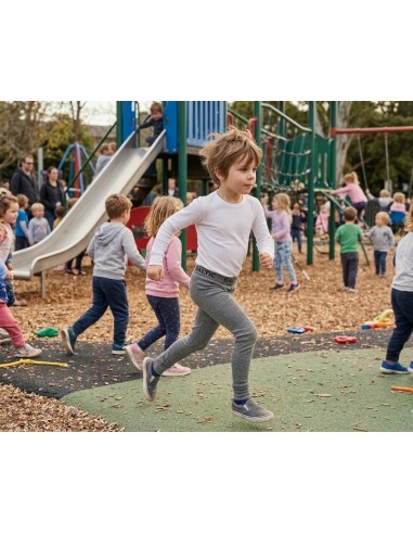 CALZA  GRIS LARGA Y REMERA TERMICA...