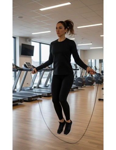 CALZA LARGA NEGRA Y REMERA TERMICA...