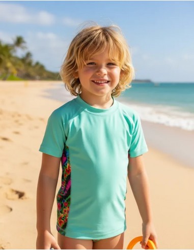 Remera Isy Celeste Manga Corta UV UNISEX