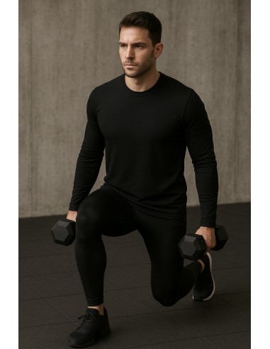 Combo remera Termica Tomar Negra +...