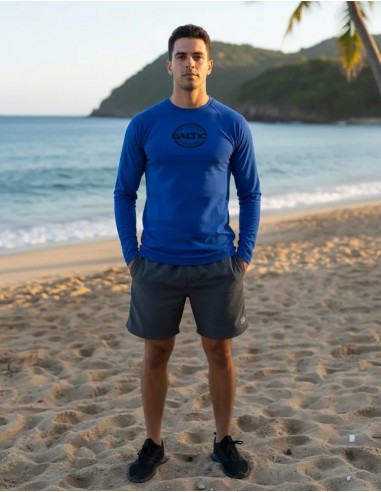 Remera Adrenaline Azul Liso UV