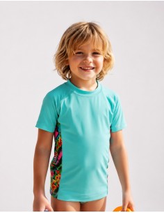Remera Isy Celeste Manga... 2