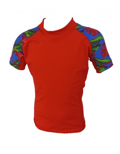 Remera Lycra Bali Rojo combinada