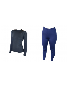 CALZA LARGA AZUL Y REMERA...